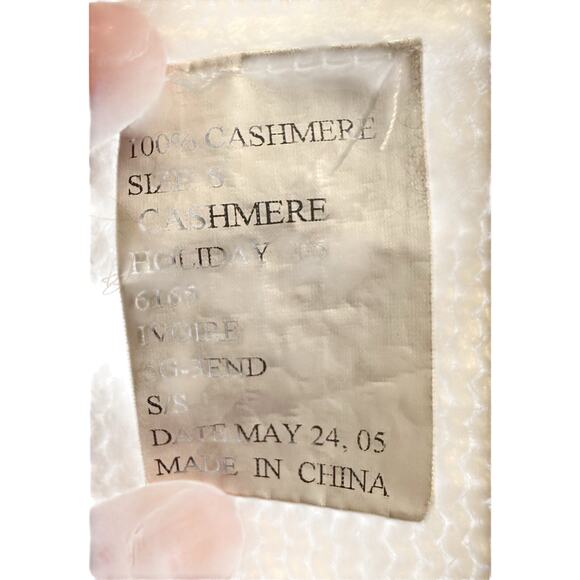 Theory Nobiz Cashmere Open Cardigan Sweater Size Small Cream Luxury Mid Length - Picture 4 of 5